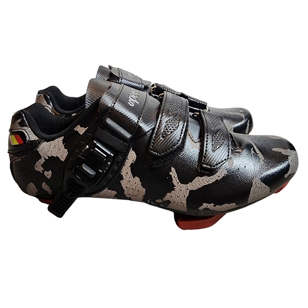Speed Black Camo Cycling Shoes Unisex Size EU 39 New